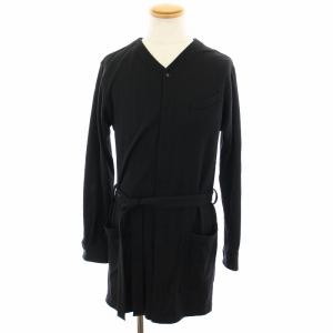 カーディガン 長袖 ベルト タグ付き 46 黒 ブラック AM17C-G03 /YT