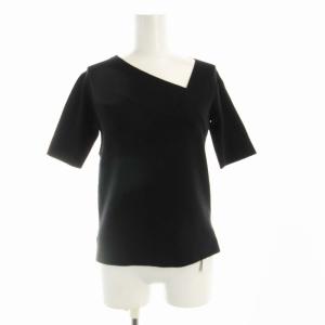 タグ付き ワンショルダーニットプルオーバー セーター 長袖 36 黒 ブラック CWNT202028 /RO