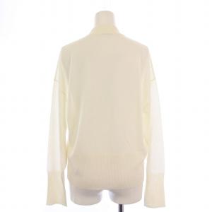 MACPHEE ドライレーヨン ジップアップカーディガン 長袖 リネン S 白 12-02-11-02705 /BM