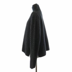 BALLSEY ケーブルニット セーター 長袖 ハイネック S ブラック 11-02-85-02305 /NQ