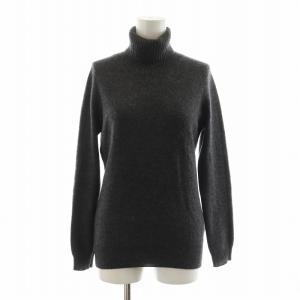 ニット セーター 長袖 タートルネック カシミヤ100％ 38 グレー 11-02-65-02403 /NQ
