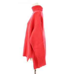 TOMORROWLAND ウールカシミヤ ハイネックプルオーバー ニット セーター 厚手 S ピンク 11-02-95-02632950830