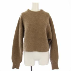 22AW クロップドフラッフィーニット セーター 長袖 F 茶 GGZ1022305A0010 /TK