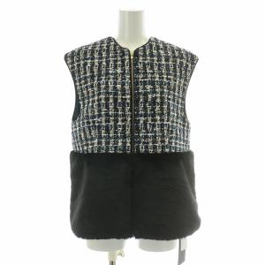 24AW クランファンシーツイード フロンタブルファージレ 36 ブラック