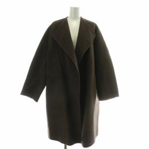 ウールカシミヤダブルフェイスオーバーサイズドコート 36 ブラウン