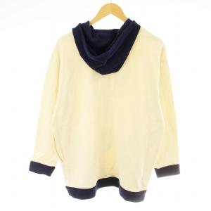 KENZO GOLF ジップアップパーカー フーディー ニット 2 白 紺 536U6108 /MM