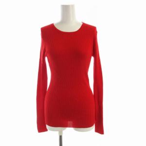 ニット セーター プルオーバー 長袖 F 赤 レッド 23-02-34-02106 /RO