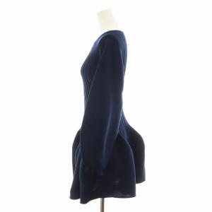 CFCL POTTERY LONG SLEEVE FLARE TOP ネイビー