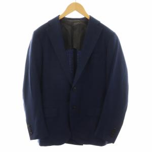 × エルメネジルドゼニア Ermenegildo Zegna テーラードジャケット シングル チェック柄