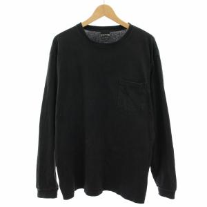 ロンハーマン RHC Ron Herman Tシャツ ロンT クルーネック 長袖 バックロゴ M 黒 ブラック