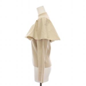 Diagram GRACE CONTINENTAL ギャザーフリルニットトップ アシンメトリー リブ 長袖 36 ベージュ 03224 43121 /YM