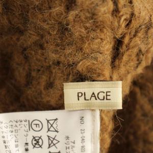 Plage 23AW ALPACA BOUCLE ニットワンピース ハイネック アルパカ ロング 長袖 36 茶 ブラウン