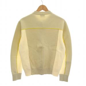 DIESEL K-WICHITA ZIP ノーカラー ニット ジップアップ ジャケット XS ベージュ /YM