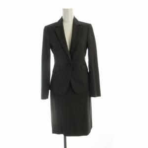 スーツ セットアップ テーラードジャケット タイトスカート ひざ丈 34 グレー 1522-209-0900