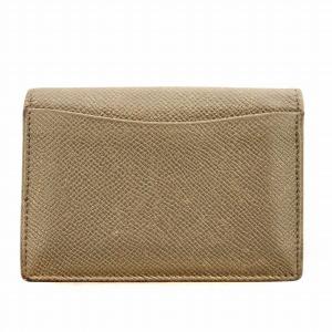 BVLGARI カードケース 名刺入れ レザー グレージュ /G OH