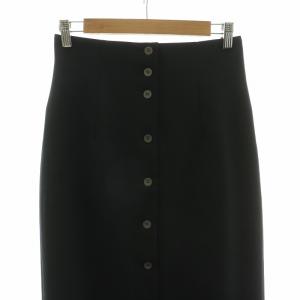 DRESSTERIOR 前ボタンタイトスカート ロング 38 ブラック 085-75164 /NQ