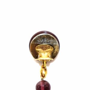 CHANEL ヴィンテージ イヤリング 2 3刻印 パープル