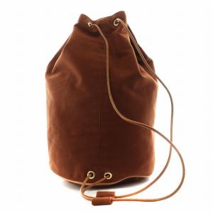 HERMES ポロションミミル ショルダーバッグ キャンバス ブラウン
