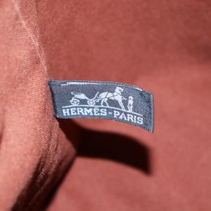 HERMES ポロションミミル ショルダーバッグ キャンバス ブラウン