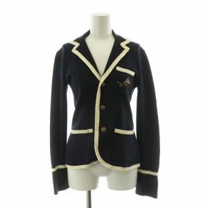 テーラードジャケット ニット パイピング シングル M  ネイビー SJRLYM2403 /NQ