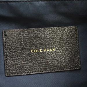 COLE HAAN トートバッグ 編み込み レザー ショルダー 黒 ブラック /G