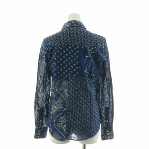 RALPH LAUREN シャツ ブラウス 長袖 花柄 7 ブルー WMBLWOVS2C00243 /NQ