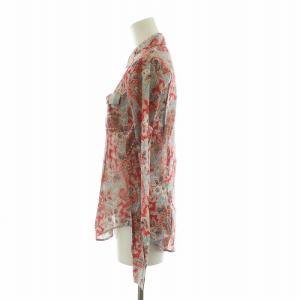 RALPH LAUREN シャツ ブラウス 長袖 ペイズリー 4 レッド WMBLWOVS2C00339 /NQ