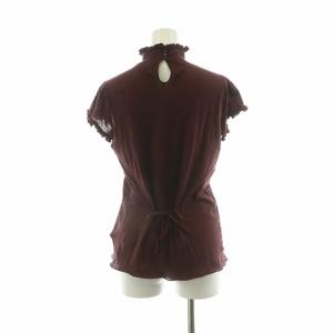 RRL カットソー 半袖 フリル ハイネック 1 ボルドー 0470352W /NQ