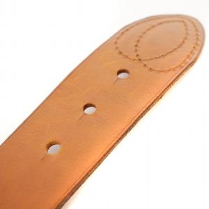 RALPH LAUREN ベルト バックル レザー 太 茶 ゴールドカラー /MM