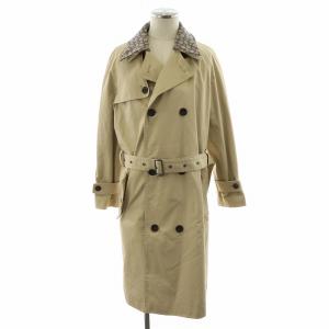トレンチコート オーガニック コットン アンド リサイクル ポリエステル ロング丈 アウター M ベージュ