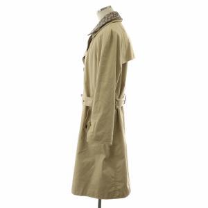 COACH トレンチコート オーガニック コットン アンド リサイクル ポリエステル ロング丈 アウター M ベージュ