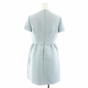 RED VALENTINO REDVALENTINO ワンピース ひざ丈 半袖 38 水色 ライトブルー /AN25