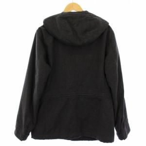 ARMANI COLLEZIONI ジャケット ブルゾン アウター フード 50 黒 HC0821 /TK