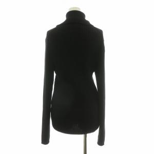 ARMANI COLLEZIONI リブニット セーター 長袖 52 ブラック P51067 /NQ