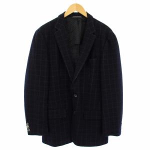 テーラードジャケット ウインドゥペン 裏地ドット 50 ネイビー 10176063 /TK