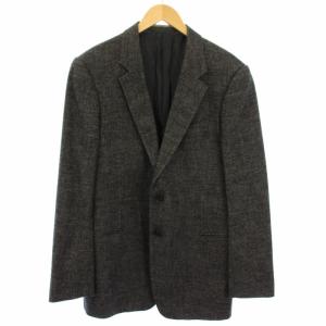 テーラードジャケット ウール カシミヤ混 52 黒 ブラック HCGTB0 /TK