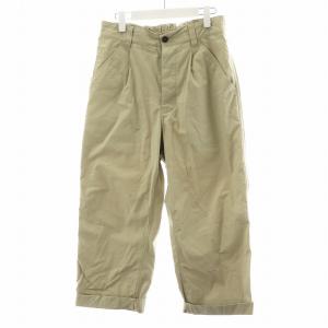 24SS VINTAGE COTTON PLAINWEAVE パンツ ボタンフライ コットン M ベージュ