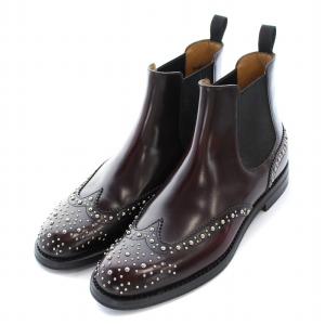 Church's KETSBY MET ポリッシュドバインダーチェルシーブーツ スタッズ ショート サイドゴア ローヒール