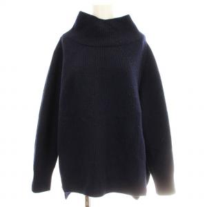 ハイネック ニット 16-080-500-4521 ウール セーター 長袖 F ネイビー 紺 /G