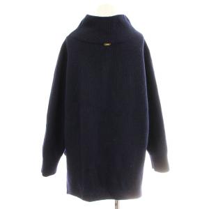 MUSE de Deuxieme Classe ハイネック ニット 16-080-500-4521 ウール セーター 長袖 F ネイビー 紺 /G