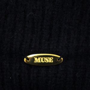 MUSE de Deuxieme Classe ハイネック ニット 16-080-500-4521 ウール セーター 長袖 F ネイビー 紺 /G