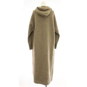 DRESSTERIOR ニットワンピース パーカー 085-57100 カシミヤ混 ロング 長袖 38 ライトブラウン 茶 /G