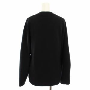 STUDIO NICHOLSON ニット セーター クルーネック 長袖 絹 シルク混 カシミヤ混 1 黒 ブラック SNW-679 /YT