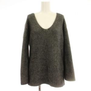 ニット 17-080-500-7010 リブニット セーター 長袖 F チャコールグレー /G