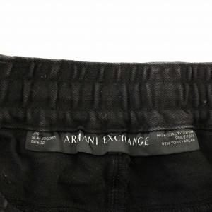 A/X ARMANI EXCHANGE J76 SLIM JOGGER デニムパンツ ジョガーパンツ ブラックデニム 32 黒 ブラック /G