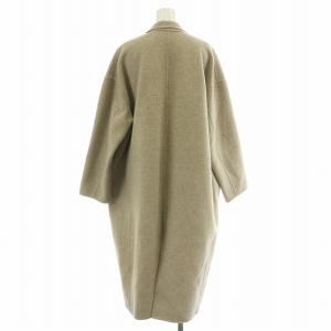 Plage ハミルトンコクーンコート アウター ロング丈 前開きトッパー ウール 38 ベージュ 19020922200040