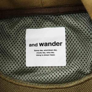 and wander light sweat hoodie パーカー ジップアップ ロゴ L 茶 ブラウン 574-3184041