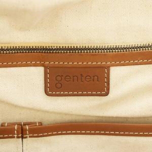 genten ルオーロ ハンドバッグ 2way ストライプ キャンバス マルチカラー