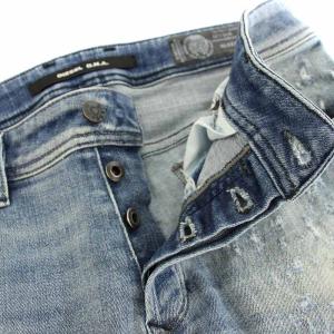 DIESEL スリーンカー SLEENKER デニムパンツ ジーンズ ボタンフライ ダメージ加工 W30 L32 インディゴ
