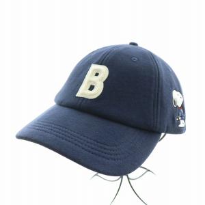 24SS Peanuts ピーナッツ スヌーピースウェットキャップ 帽子 ワッペン ロゴ 刺繍 紺 ネイビー